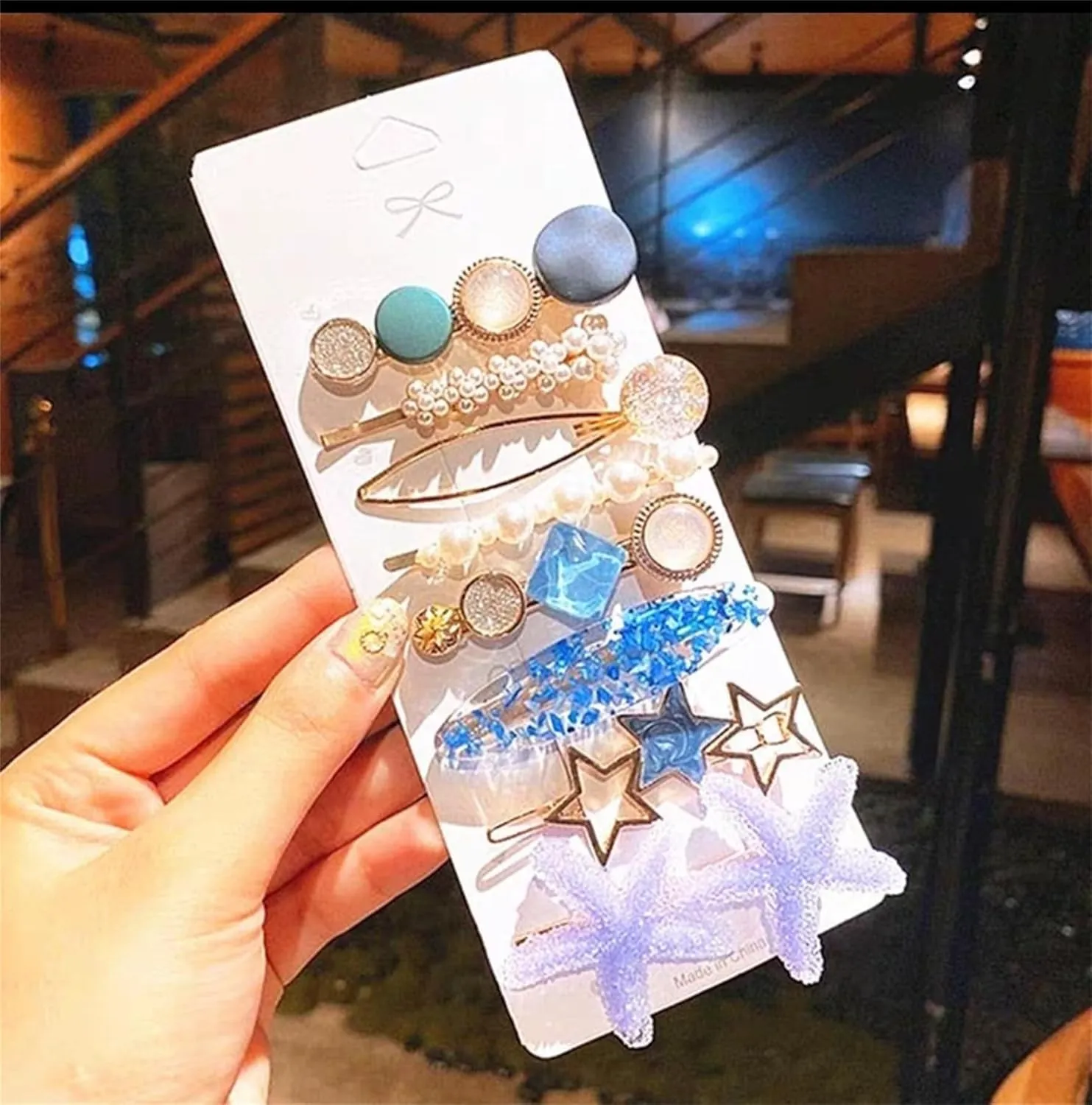 16 PCS Pearl Hair Clips Set, Cute Hair Barrettes, Boho Fancy Hairpin Accessories Headwear Styling Tools for Women Girls Decorative Wedding-051-16PCS-#01