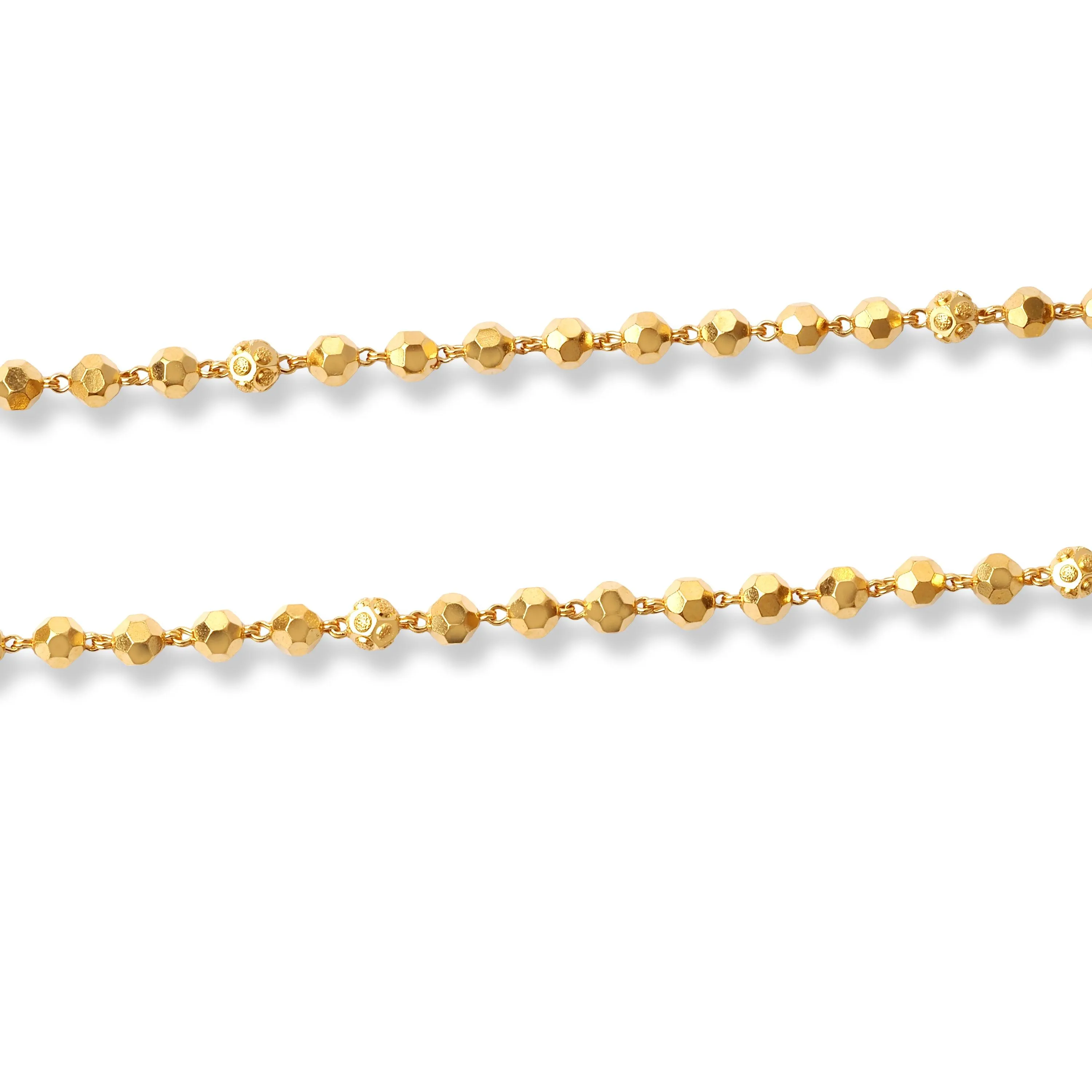 22ct Gold Long Beaded Mala Chain (26.3g) N-7882