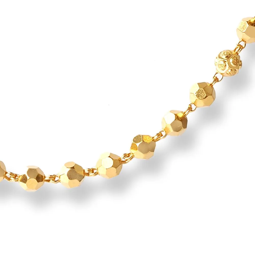 22ct Gold Long Beaded Mala Chain (26.3g) N-7882