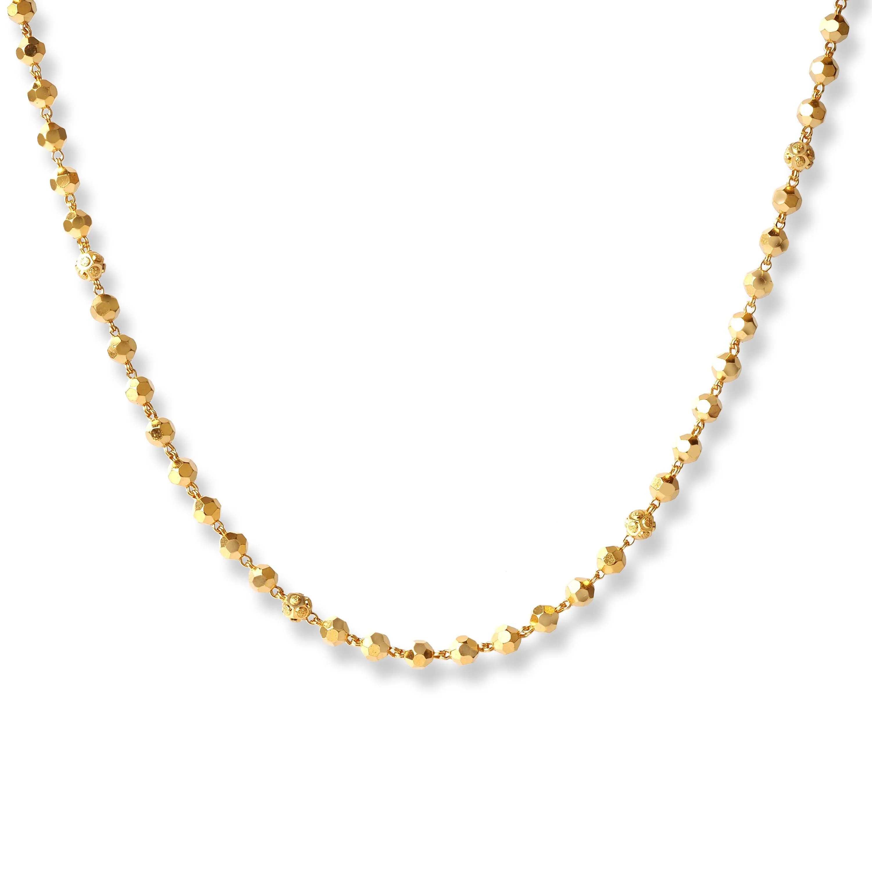 22ct Gold Long Beaded Mala Chain (26.3g) N-7882