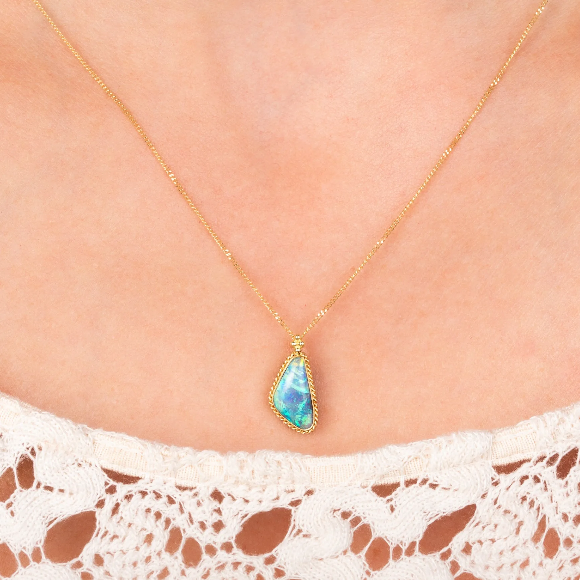 Australian Opal Oceanic Necklace