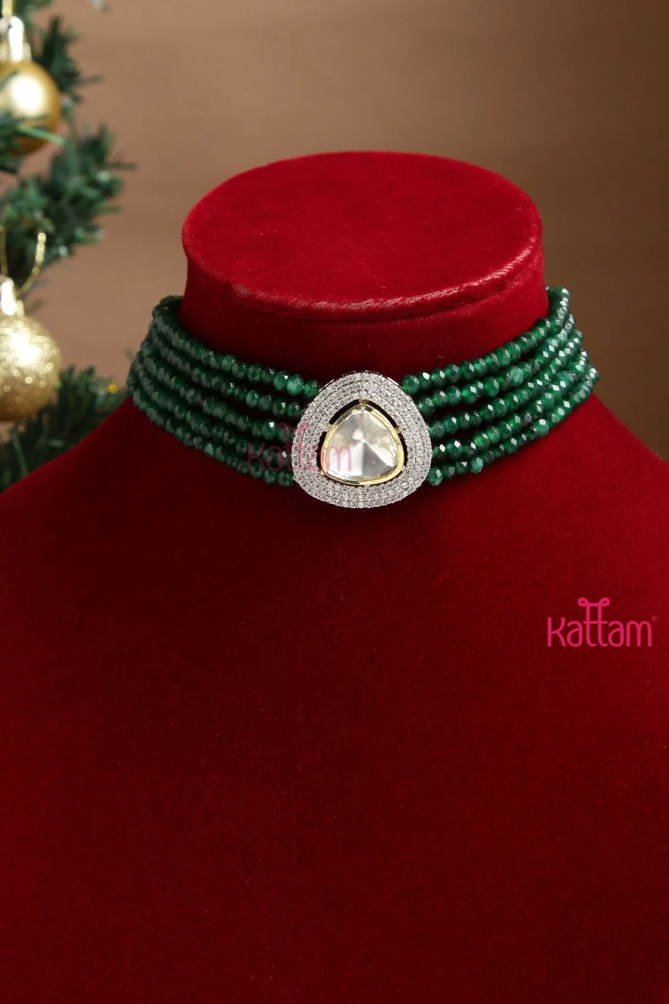 Bessie - Victorian Green Choker