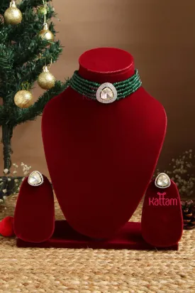Bessie - Victorian Green Choker