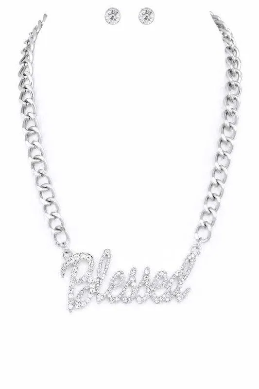 Blessed Crystal Necklace Set