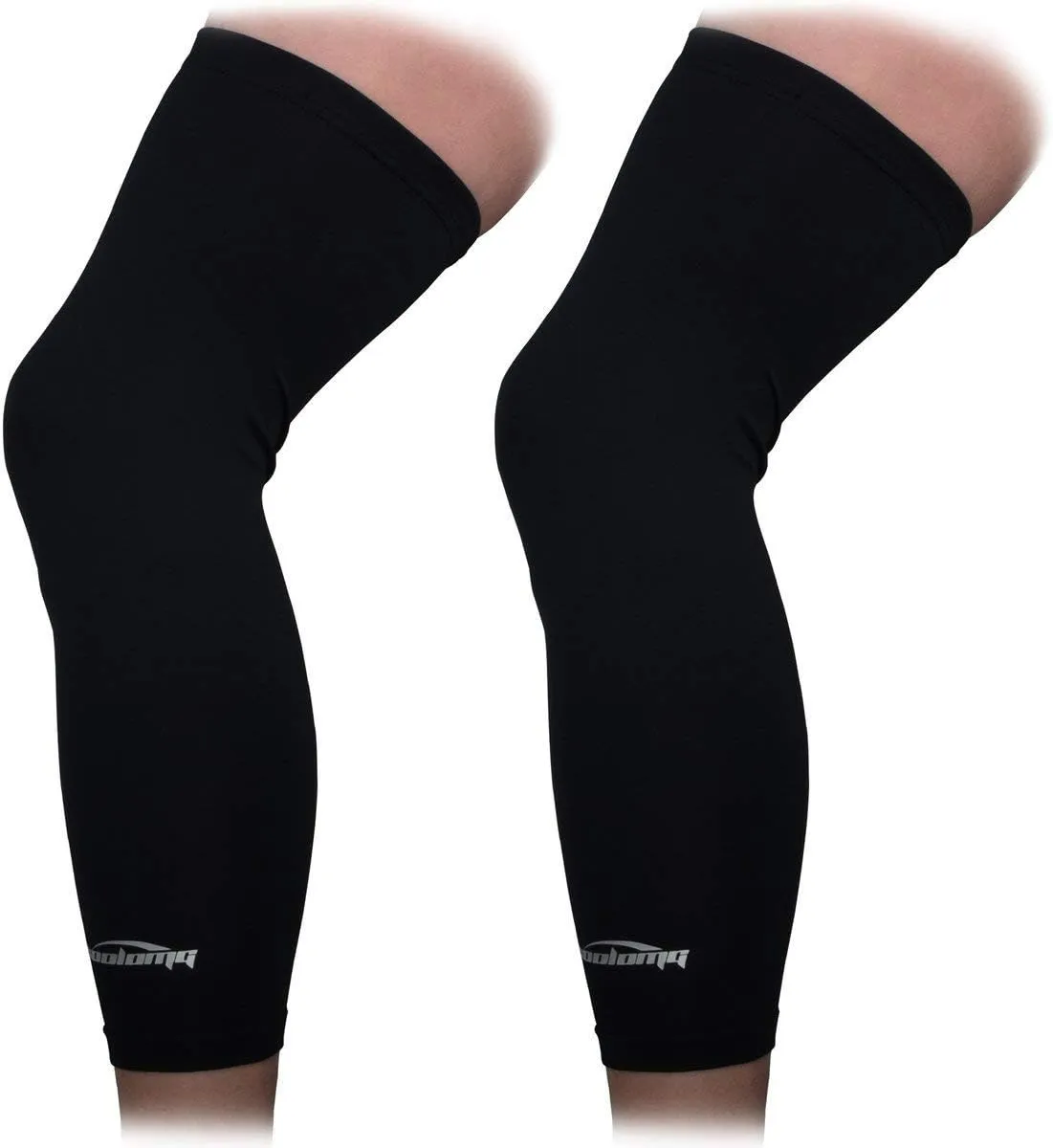 COOLOMG Sports Compression Leg Sleeve Basketball Football Long Knee Protection Knee Brace Undersleeve for Men & Women Youth