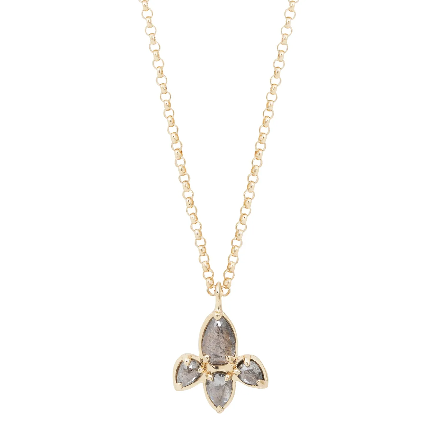 Diamond Lotus Necklace