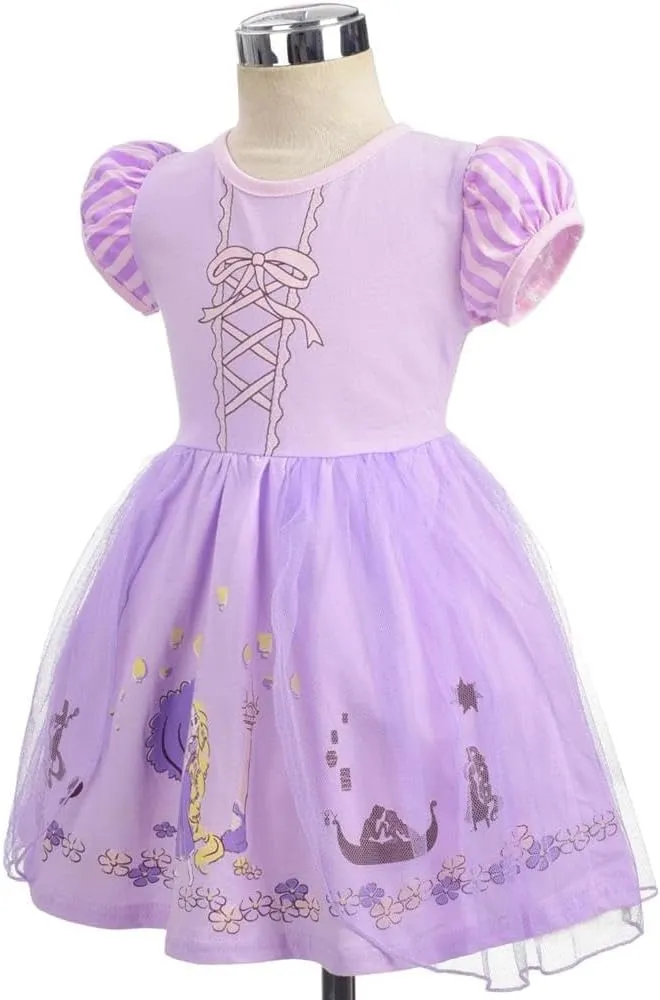 Dressy Daisy Princess Dress Up Clothes Halloween Fancy Party Tulle Skirt Summer Outfit for Baby & Toddler Girls