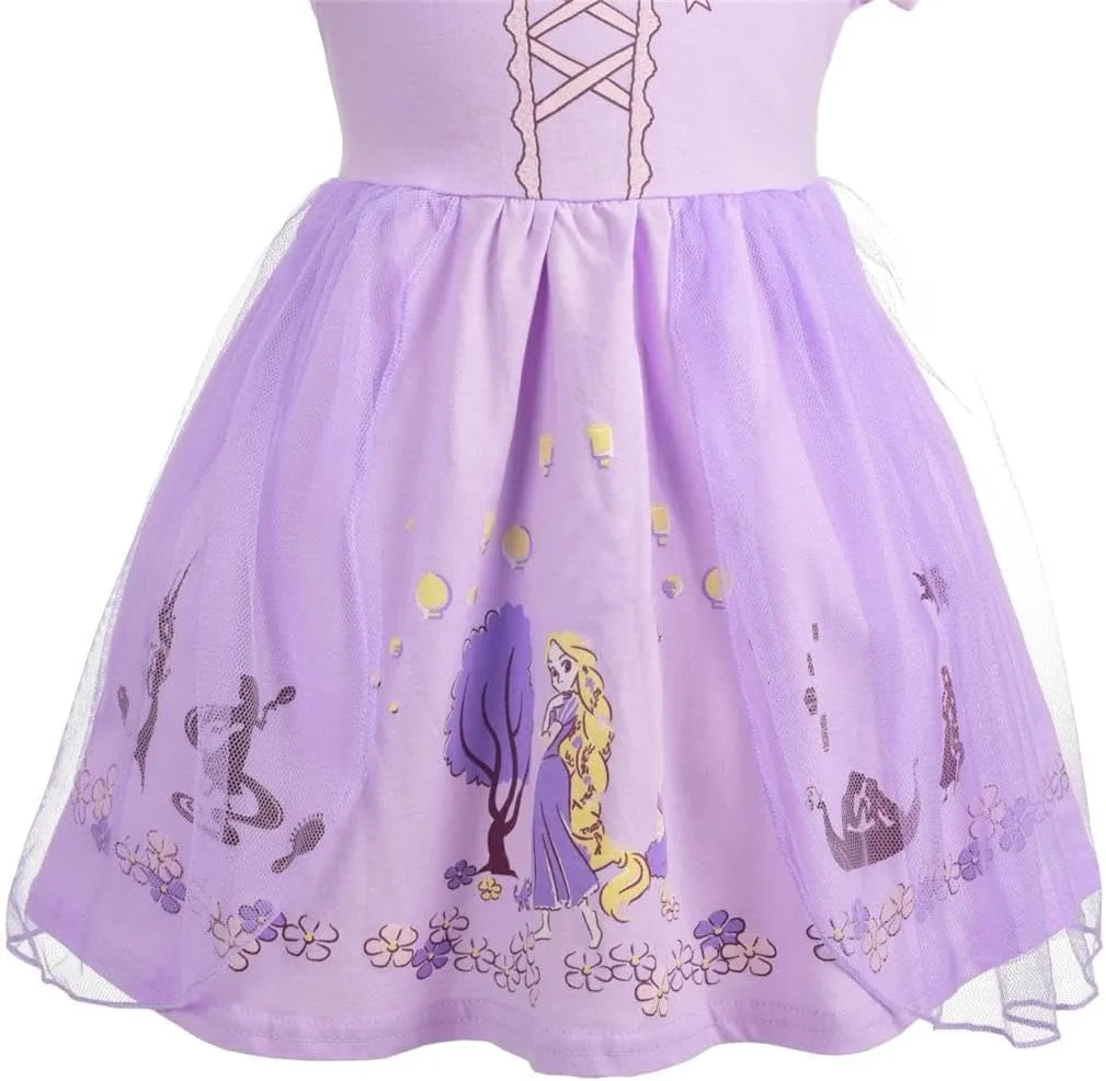 Dressy Daisy Princess Dress Up Clothes Halloween Fancy Party Tulle Skirt Summer Outfit for Baby & Toddler Girls