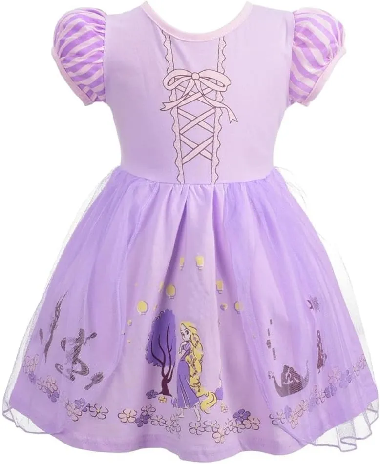 Dressy Daisy Princess Dress Up Clothes Halloween Fancy Party Tulle Skirt Summer Outfit for Baby & Toddler Girls
