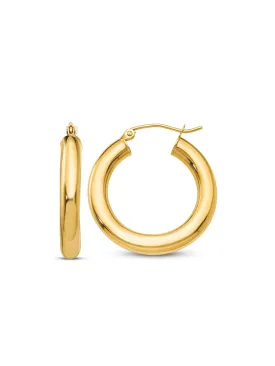 Gold Vermeil Tube Hoops