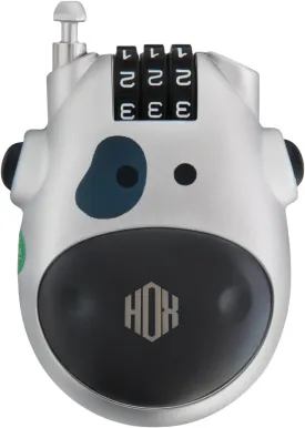 HOX Ultra-Secure 3-Digit Combination Lock with 3 Feet Retractable Cable for Bike, Ski, Snowboard and Stroller