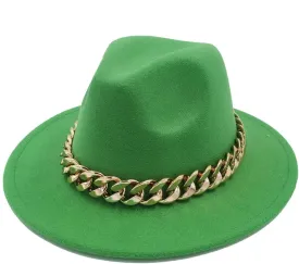 Men Fedora Unisex Solid Color Fedora Hat Wide Brim Jazz Top Hat Autumn Winter Retro Panama Hat
