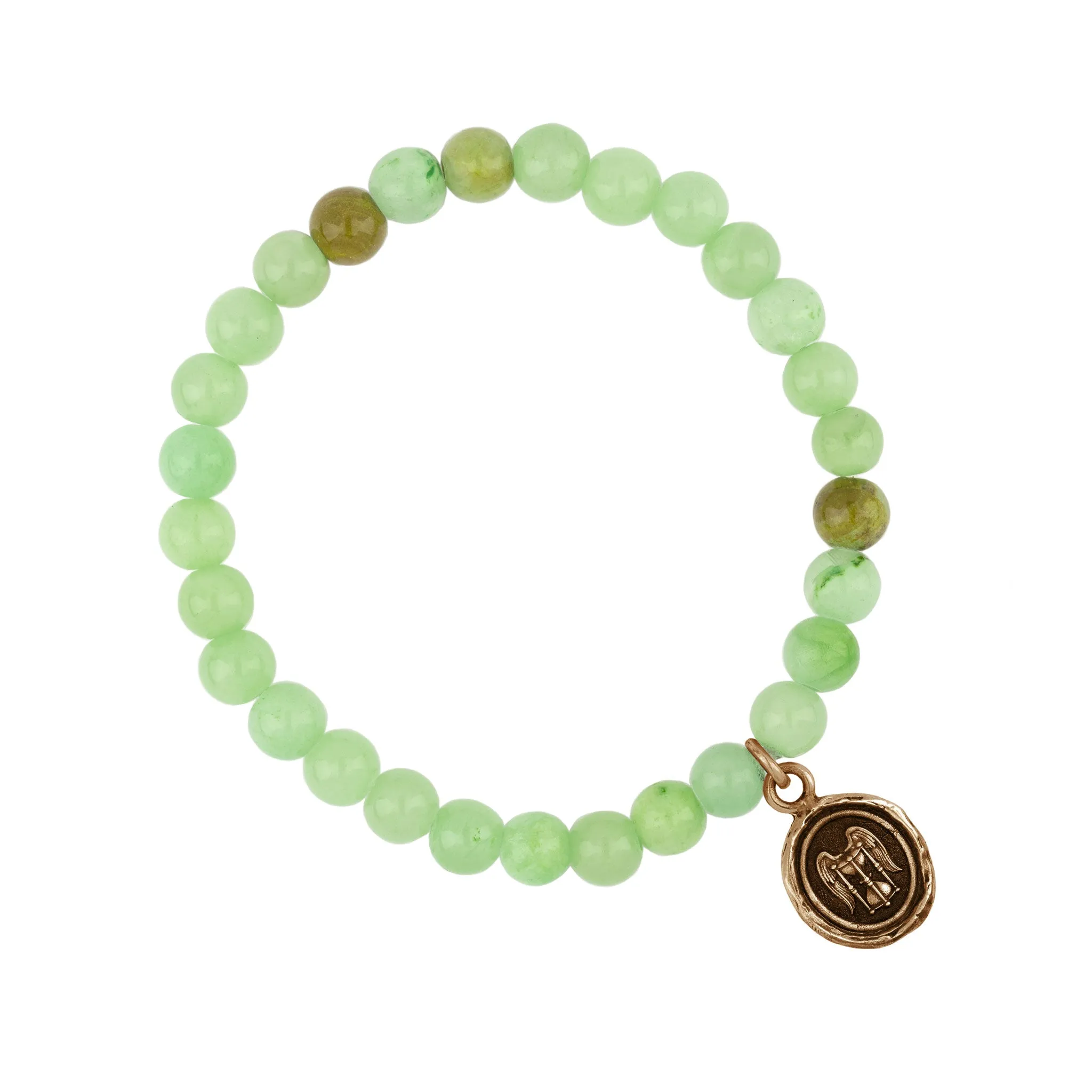 Mindful Appreciation Talisman Stretch Stone Bracelet