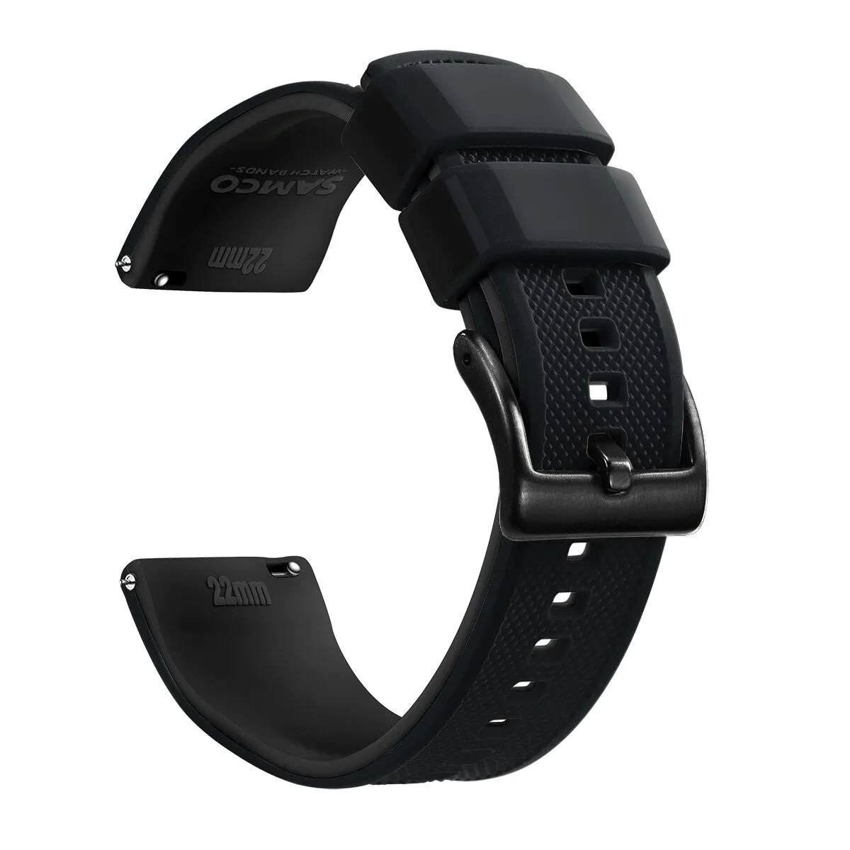 Rafael Silicone Tropic Watch Strap With Black Tang Buckle