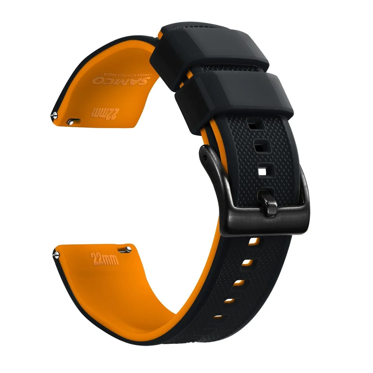 Rafael Silicone Tropic Watch Strap With Black Tang Buckle