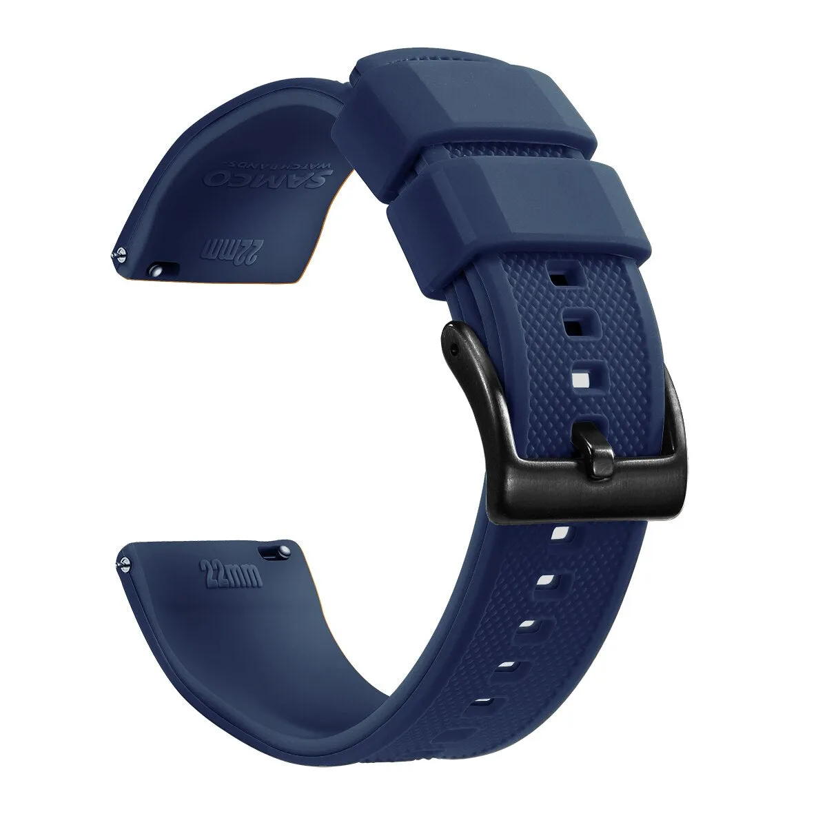 Rafael Silicone Tropic Watch Strap With Black Tang Buckle