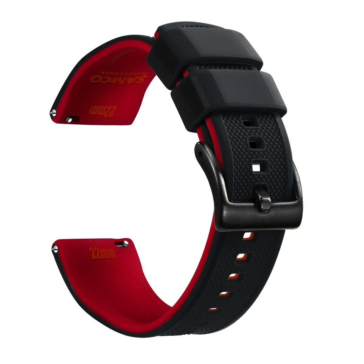 Rafael Silicone Tropic Watch Strap With Black Tang Buckle