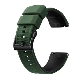 Rafael Silicone Tropic Watch Strap With Black Tang Buckle