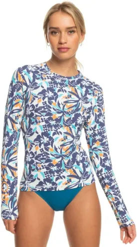 Roxy Women's Long Sleeve Rashguard  UPF 50  Sun Protection, Swim, Surf, Beach Volley, Yoga, Quick-Dry Swim Shirt