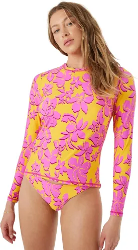 Roxy Women's Long Sleeve Rashguard  UPF 50  Sun Protection, Swim, Surf, Beach Volley, Yoga, Quick-Dry Swim Shirt