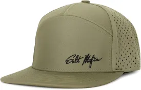 Salt Mafia Hats for Men - Waterproof Hats for Men, 7 Panel Flat Brim Surfer Hat