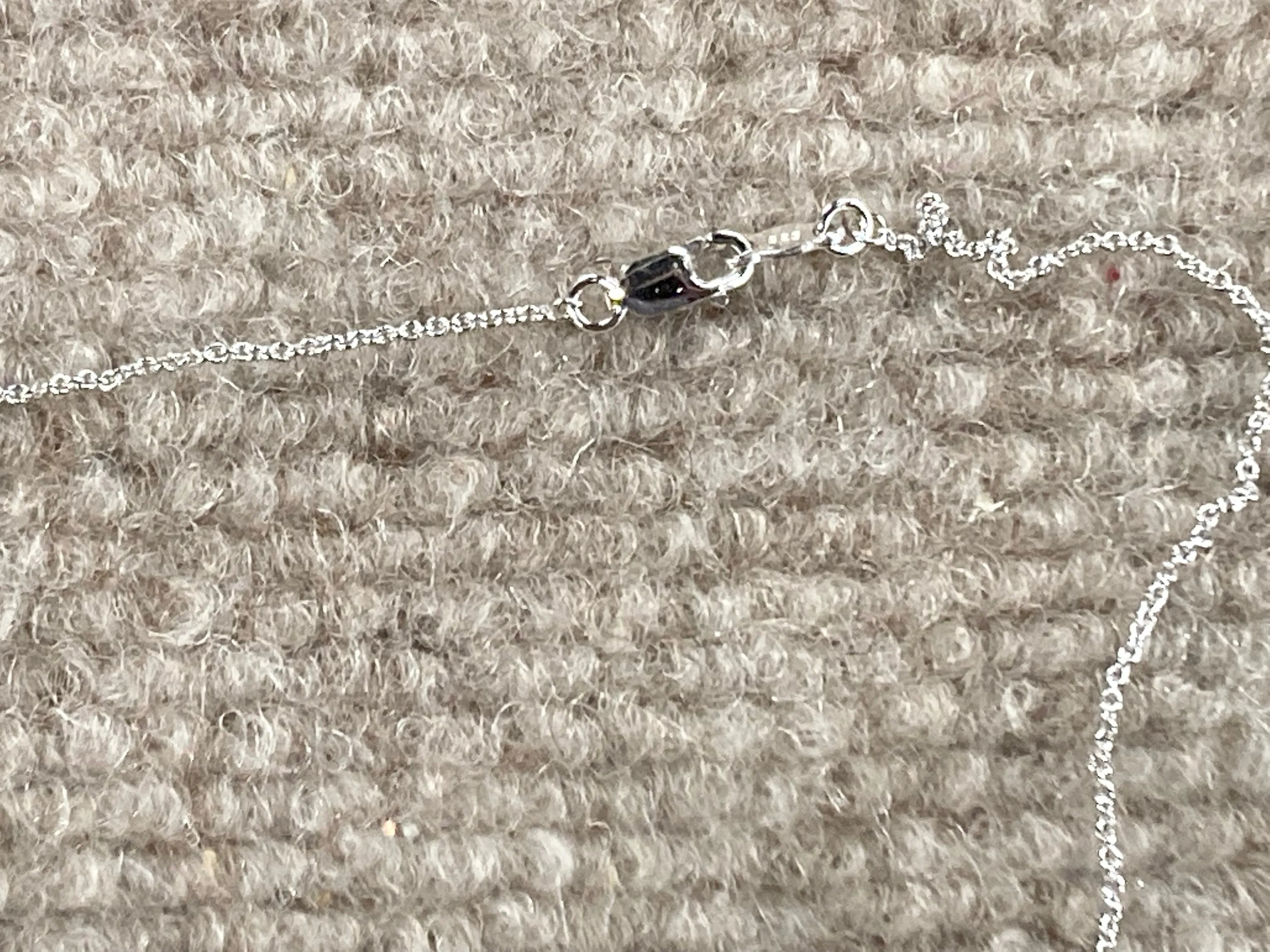 Silver Cubic Zirconia Heart Necklace