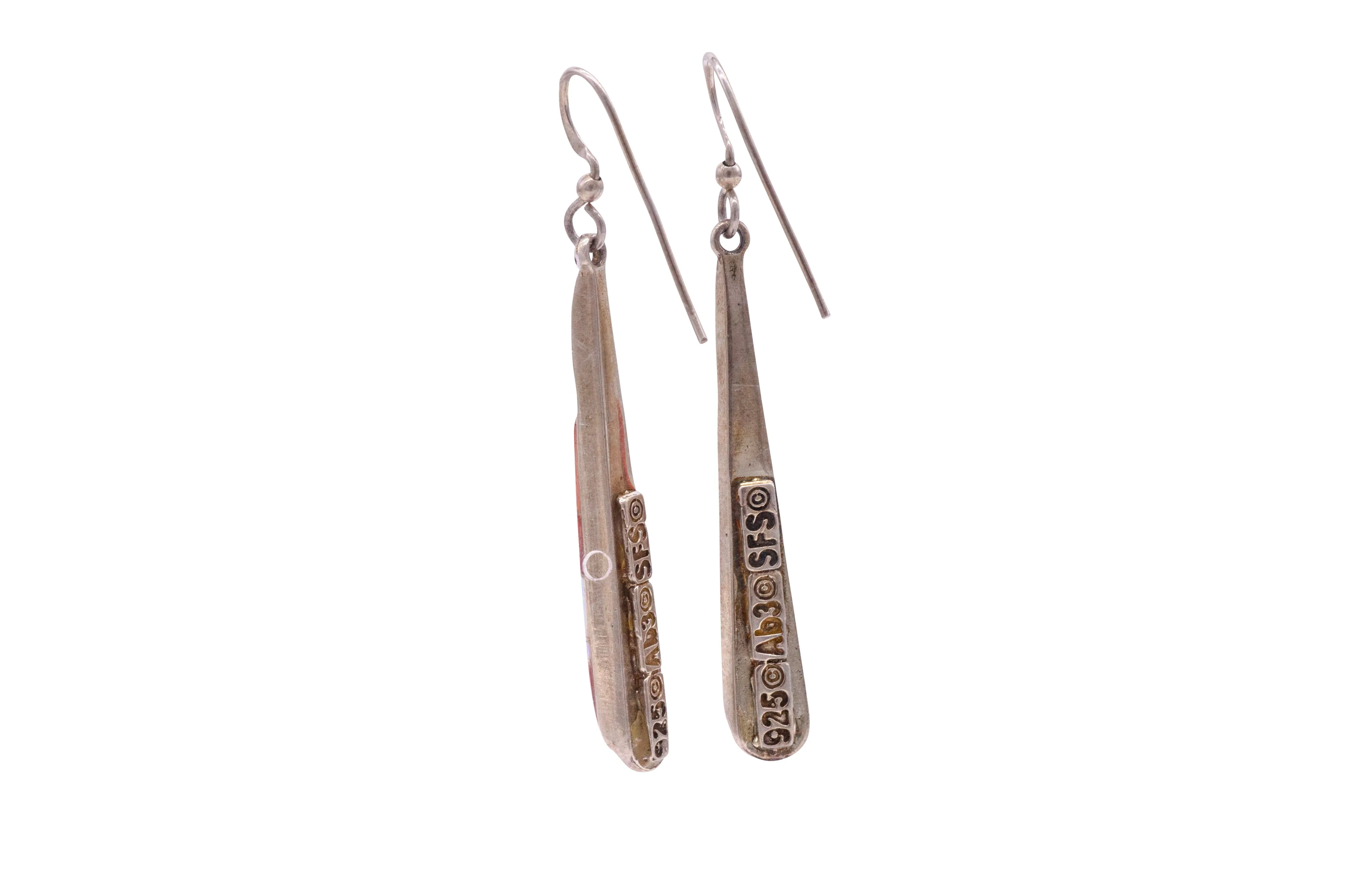 Spiny Oyster Shell & Opal Inlay Earrings | Chavez