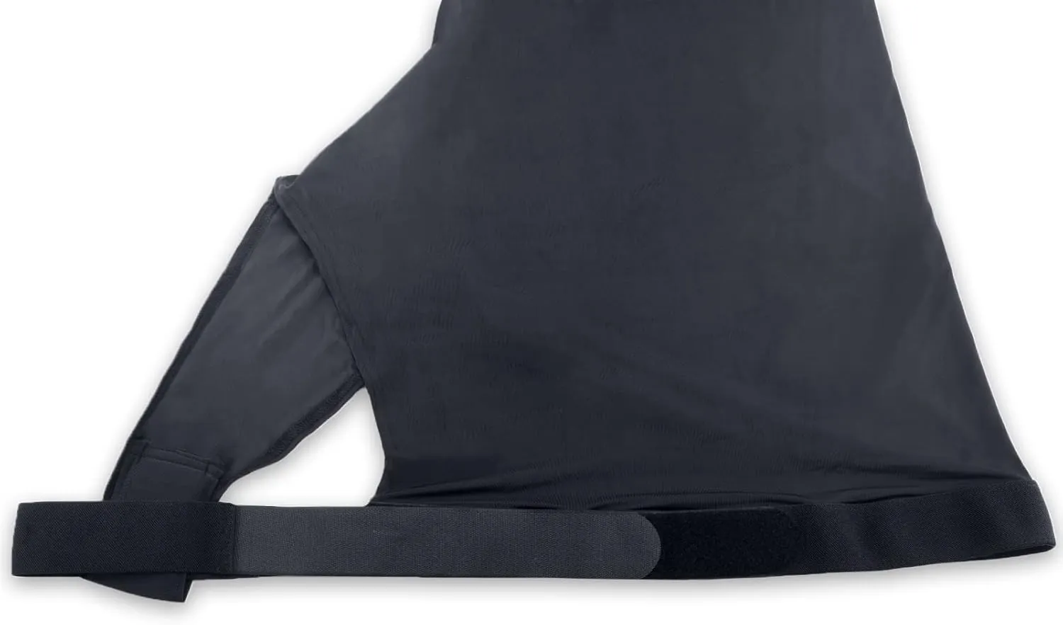 Stretch Horse Slinky Hood Spandex Mane Stay Hoods with Zipper Black X-Large