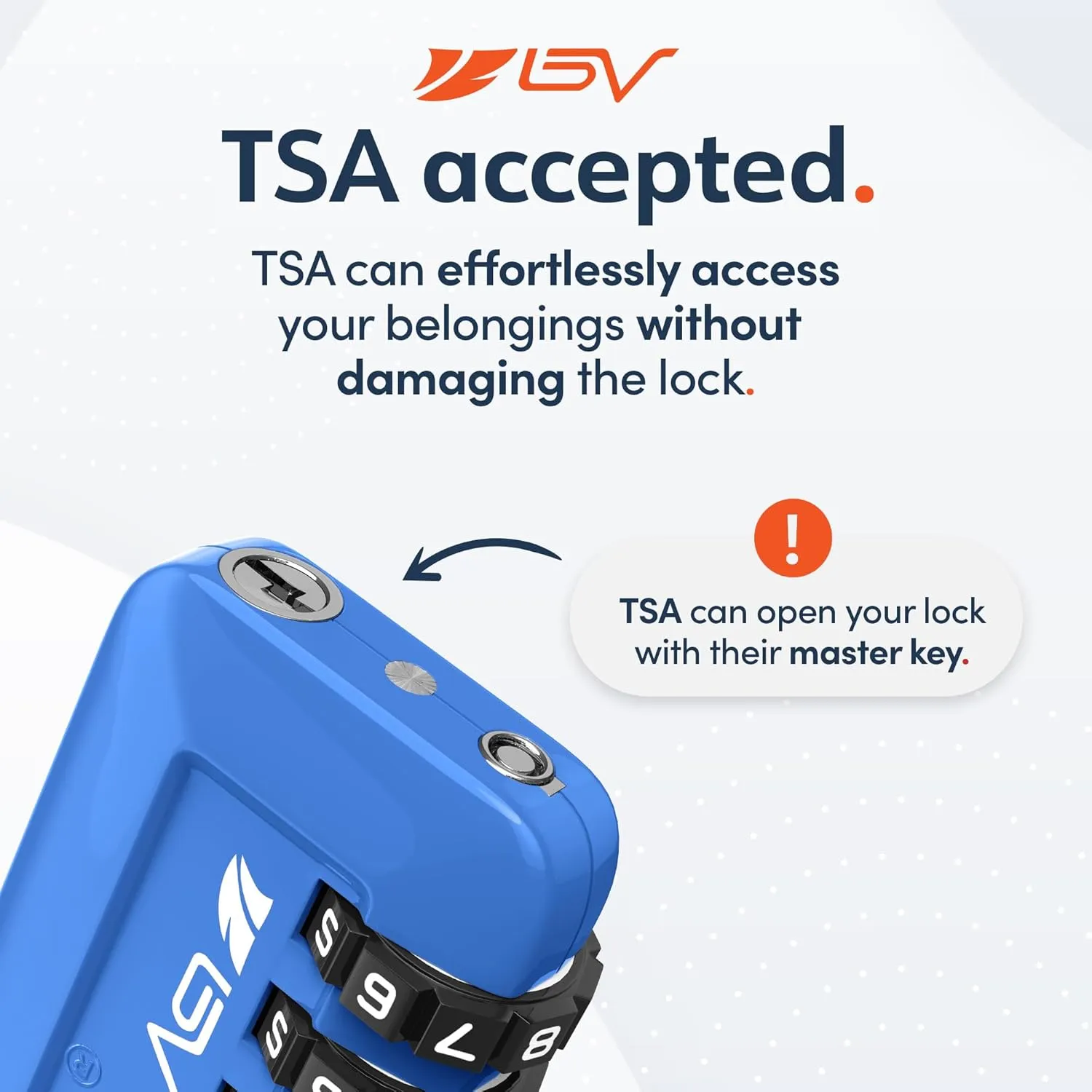 TSA Accepted Luggage Travel Lock, Set-Your-Own Combination Lock for School Gym Locker, Luggage Suitcase Baggage Locks, Filing Cabinets, Toolbox, Case (Blue, 2 Pack)